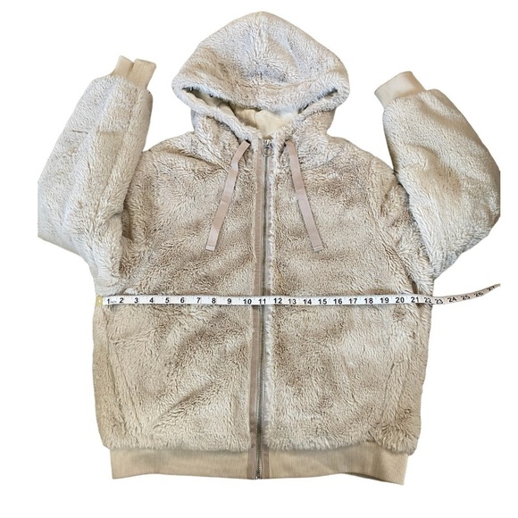 Athleta Ritual Faux Fur jacket large new - Picture 7 of 13
